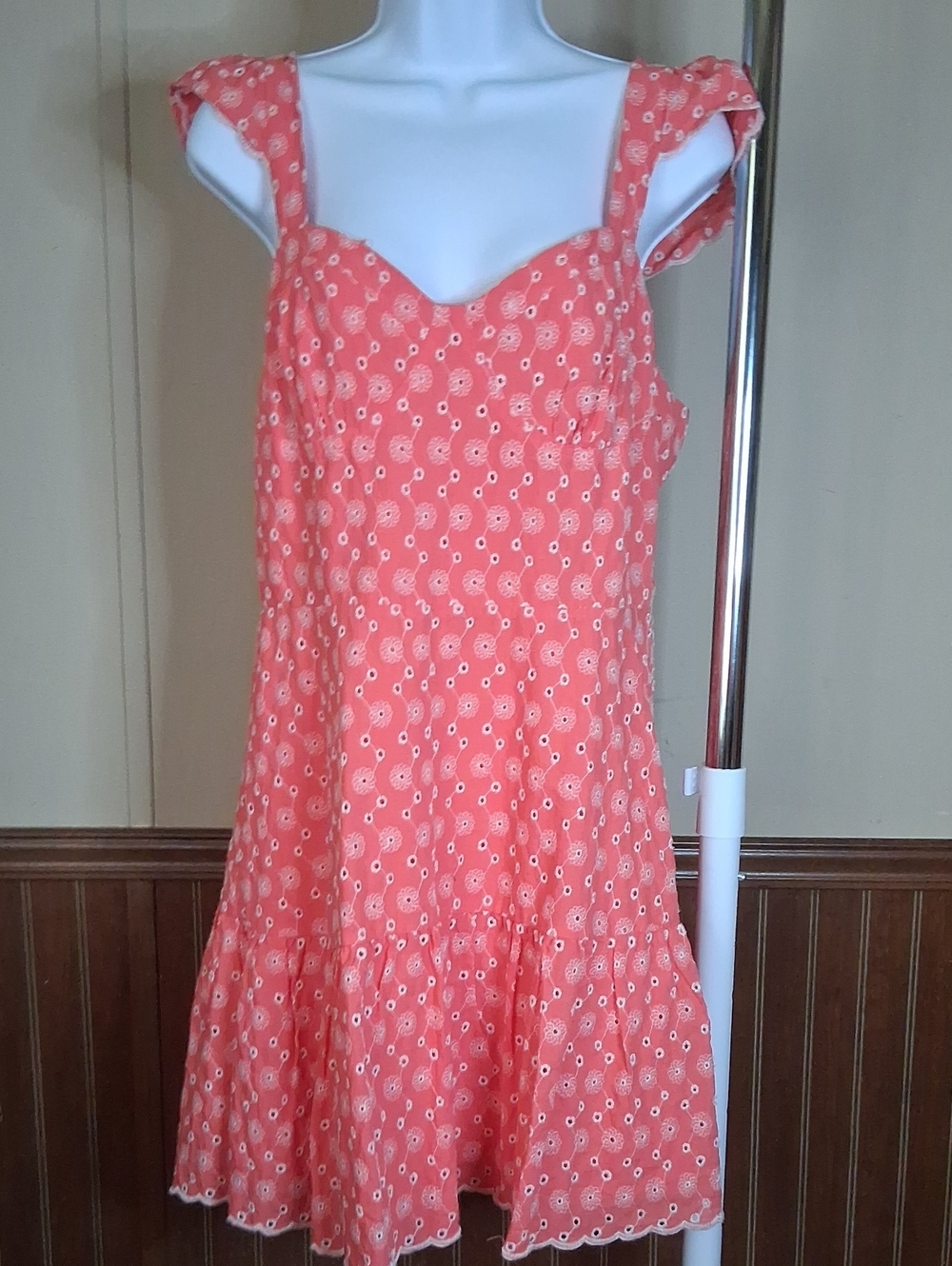Coral Floral Sundress for Women
